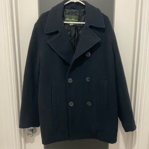 Eddie Bauer Men's Dark Blue Peacoat